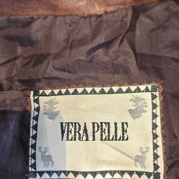 Vera Pelle Dark Brown Leather Jacket - Picture 3 of 5